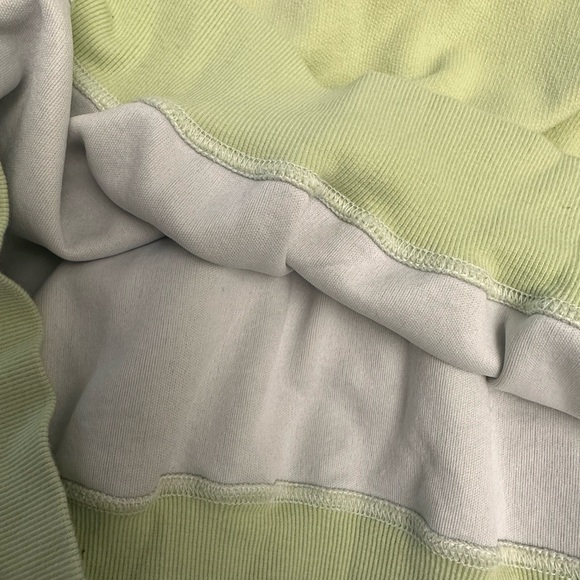 Oak + Fort Collared Sweatshirt in Pale Green - Picture 8 of 9
